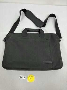 brinch laptop Messenger Bag Black Canvas Hand & Shoulder Strap 16x11.5x4